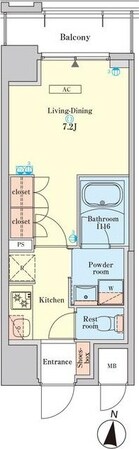 RJRプレシア菊川駅前の物件間取画像